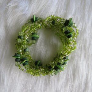 Green Beaded Bracelet